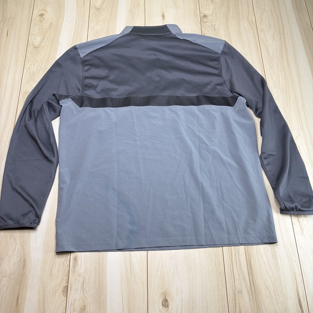 Nike Men Dri-Fit Quarter Zip Pullover Sweater Gray Size XL Embroidery Sports NWT - Picture 11 of 15
